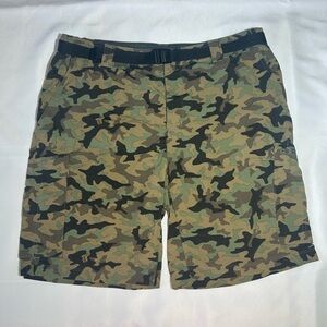 Columbia Silver Ridge Camo Cargo Shorts w/Omni Wick Moisture +UPF 50 Sz 38w